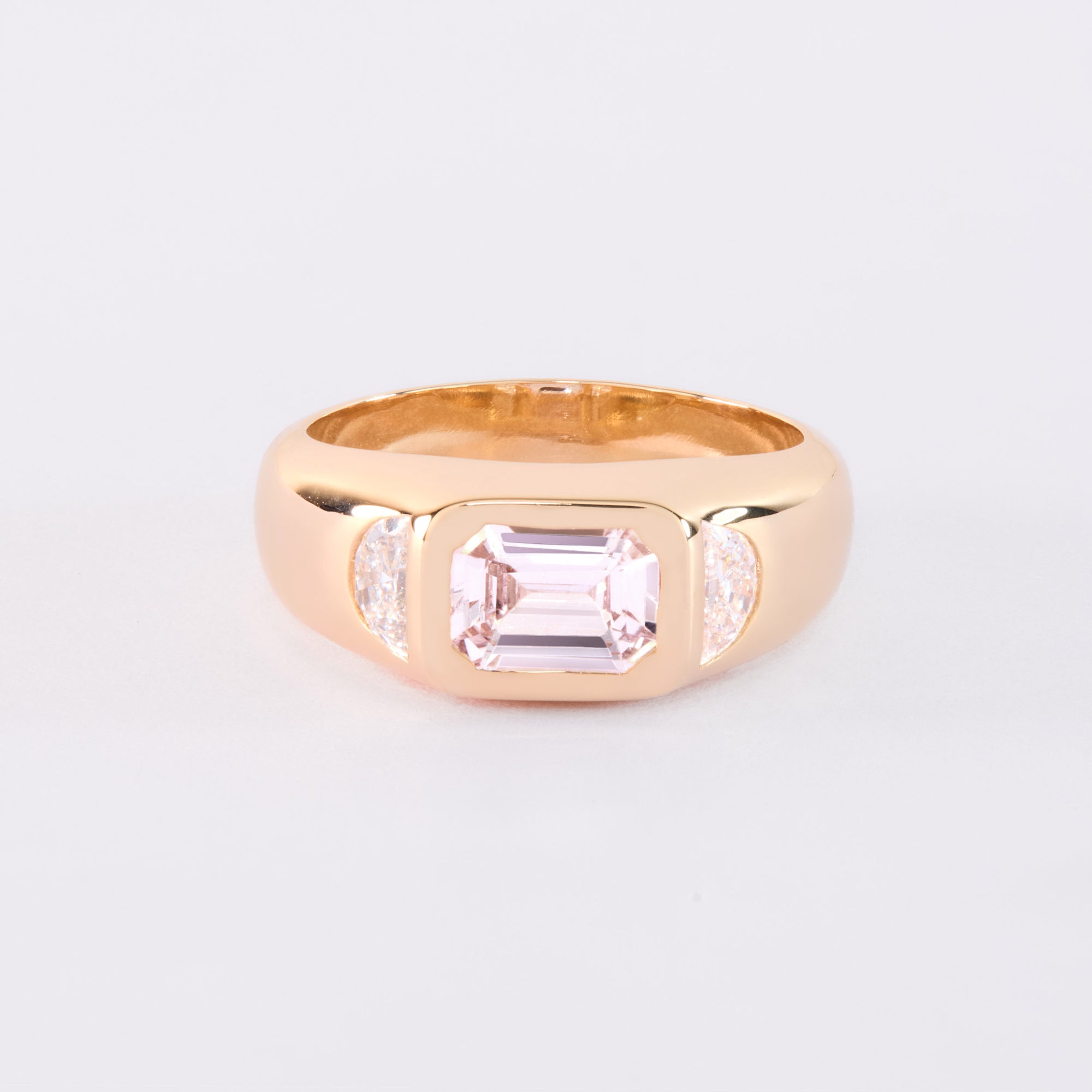 ODLE RING - LIGHT PINK SAPPHIRE AND DIAMOND