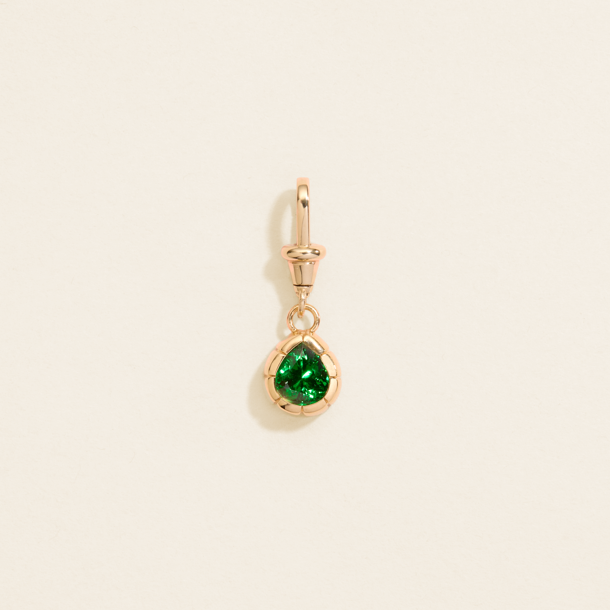 Tsavorite Pear Heritage Pendant
